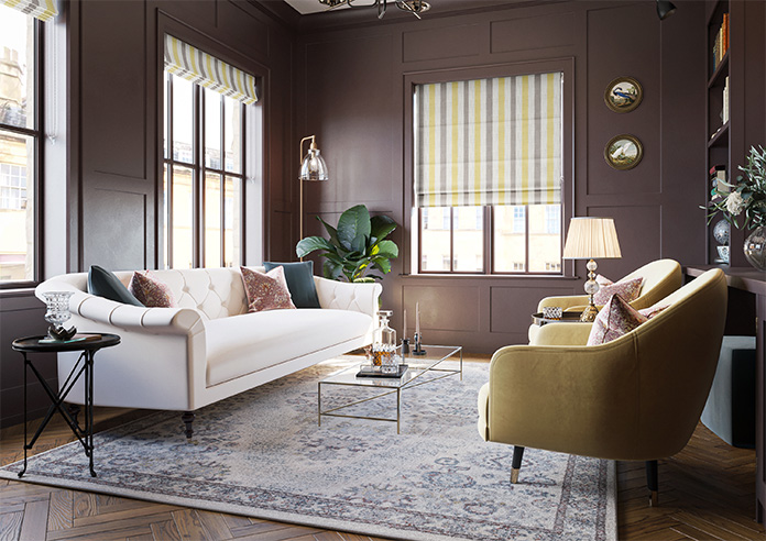 Abilene Stripe, Bighorn - Roman Blind - Image 6